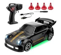 Mini Desktop RC Drift, 1:64 Scale 4WD High Speed Remote Control Drift Cars, Electric Racing Car Toys with LED Light, 2.4Ghz RC Racing with Speed Adjustment, for Teens Children Birthday