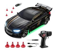Mini Desktop RC Drift, 1:64 Scale 4WD High Speed Remote Control Drift Cars, Electric Racing Car Toys with LED Light, 2.4Ghz RC Racing with Speed Adjustment, for Teens Children Birthday