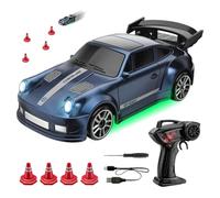 Mini Desktop RC Drift, 1:64 Scale 4WD High Speed Remote Control Drift Cars, Electric Racing Car Toys with LED Light, 2.4Ghz RC Racing with Speed Adjustment, for Teens Children Birthday