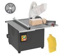 Mini Desktop Table Saw, 0~45° Woodworking Bench Saw with Dust Collection Bag, 5000r/min, 55mm Depth, 180mm Blade, Multifunctional Electric Cutter for Wood Metal Crafts Cutting