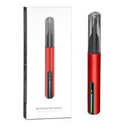 Mini Detail Reciprocating Sander Tool USB Quick Charging Sanding Pen with Adjustable Speed and Multiple Accessories for Efficient Grinding and (Red, 17.5x1.5x1.5cm)