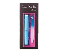 MINI DIAMANTE AQUA GLASS NAIL FILE WITH CASE