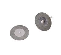 MINI DIAMOND SAW BLADE CUTTING DISC ROTARY WHEEL GRINDING 10X FOR GRINDING MACHINE CARPENTRY CRAFTS SILVER (35mm)