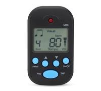 Mini Digital Beat Tap M50 Tempo Metronome Clip Multi-functional Professional Metronome With Double Channel Headphone Output Black White Blue Yellow Red Color Options (Black)