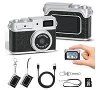 Mini Digital Camera 1080P HD - Keychain Small Camera with 64GB Card, 0.96" HD Display, Fun Pocket-Sized Gadget for Kids & Adults,Video Recorder with Long Battery Life for Travel, Black