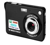 Mini Digital Camera For Photography Vintage Compact Photo Recorder 2.7" Screen Portable DV Selfie Retro 18MP Video Camcorder(16G SD Card,Black)