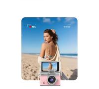Mini Digital Camera With 180 Flip Screen And Fill Light For Clear Selfies Video Recording For Students Travel Daily Vlog