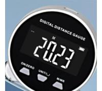 Mini Digital Display Roller Distance Meter 200m Range with LCD Screen, USB-C Charging, Backlit Display, Data Storage for mm/cm/m/in/ft, Metal Body