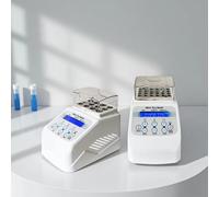Mini Digital Dry Bath Incubator Heating Block, LED Display, Timing Control & High Precision Heating Up To 100℃ For Laboratory Use (40 wells × 0.2 ml)