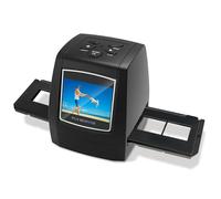Mini Digital Film & Slide Scanner - Converts 35mm Negatives & Slides to JPEG Photo - Includes 2.4 LCD Screen - Easy Load Film Adapters