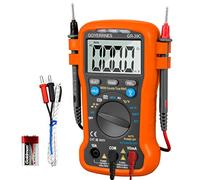 Mini Digital Multimeter TRMS 6000 Counts AC DC Amp Meter, GR-39C Non-Contact Voltage Tester Automatic Measuring DC/AC Voltage, Current, Resistance, Capacity, Continuity Buzzer