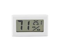 Mini Digital Thermometer Hygrometer - LCD Temperature Humidity Monitor with Probe for Reptile Tank, Incubators, Brooders, Office, Bedroom (White)