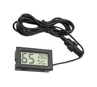 Mini Digital Thermometer Hygrometer Temperature Humidity Monitor with Probe LCD Monitor Indoor Outdoor Gauge Meter for Car Greenhouse Home Office Living Room