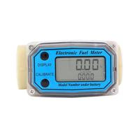 Mini Digital Turbine Flowmeter Diesel Fuel Flow Meter 10-90L/min 1" BSPT
