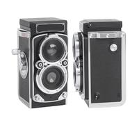 Mini Digital Vintage Camera, 1080P FHD 12MP Retro TLR Style Compact Vlogging Camera, with 1.54 Inch Screen, Auto Focus, Dual Filters, for Teens Kids (128GB)