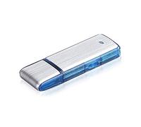 Mini Digital Voice Recorder, 8GB - 90 Hours Capacity Sound Voice Activated Audio Tape Recording Device, USB Rechargeable Metal Case Sound Recorder for Lectures Meetings (Blue)