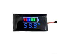 Mini Digital Voltmeter DC 12V-150V LED Display Panel Voltage Tester Electronic Monitor With LCD Screen For Vehicle Battery(blue)