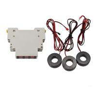 Mini Din Rail Three-Phase Digital Ammeter with Modular Layout Hd Display Ac from 80 to 500v from 1 to 100a Detection Range 35mm Rail Mount ±2 Accuracy Real-Current