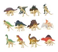 Mini Dinosaur Figures 24PCS/Set Dinosaur Skeletons for Kids Colorful Realistic Figures Bones Fossils Toys for Girls Boys Ages 3+ Xmas Gift Skeletons