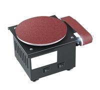 Mini Disc Sander, Electric Belt Bench Grinder, 7 Adjustable Speeds up to 8000 RPM, Edge Sharpener for DIY Grinding of Metal, Wood, Aluminium