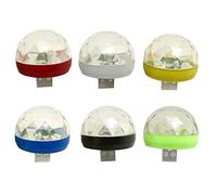Mini Disco Light Rotating USB Magic Ball Light RBG LED Lamp Portable Home Party Stage Light Random Color