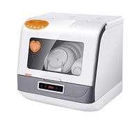 Mini Dishwasher,Mini Table Top Dishwasher Portable Compact Dish Washer Touch The Button 360 Degrees and Spray 75℃High Temperature Sterilization LED Display, 5 Place Settings, 1200W practical