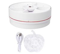 Mini Dishwasher Portable Home Use No Installation Required Ultrasonic Fruit and Vegetable Washer Wireless Charging Sink Design Suitable for Renting Dormitories Camping (Red)