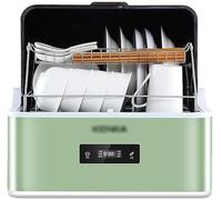 Mini Dishwasher Slimline Dishwasher Automatic Household Small Dishwasher 6 Kinds Of Washing Programs 72℃ High Temperature Disinfection 35min Quick Wash (Color : Green, Size : 43 * 42 * 43cm)