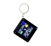 Mini Display Ornament - 4.8cm Desktop TV, Portable Electronic Decor, WiFi Digital Photo Frame | ESP32-Powered Smart Display with Weather Time, Personalized Desk Accessory for Home Office Decor