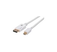 Mini DisplayPort 1.2 4K60Hz MiniDP-DP M/M 2m Cable White 324748
