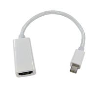 kenable Mini-DisplayPort Laptop Male Plug to HDMI TV Female Adapter Cable 15cm