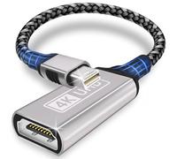 Mini DisplayPort to HDMI,4K Gold Plated Nylon Braided Aluminum Sleeve Mini DP to HDMI Adapter Thunderbolt 1/2(Mini DP)HDMI Adapter Compatible with MacBook Pro,Macbook Air,iMac,Surface Pro,XPS More