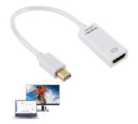 Mini DisplayPort to HDMI Adapter 4K@30Hz Thunderbolt to HDMI with Gold Plated Connectors Compatible with Mac mini MacBook Pro/Air Microsoft Surface Pro/Dock Monitor Projector TV(White)