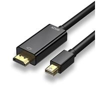Mini DisplayPort to HDMI Cable, Mini DP to HDMI Cable Lead Thunderbolt Gold-plated connectors HD 4K digital transmission compatible with iMac,MacBook Air/Pro, Surface Pro/Dock, Monitor, Projector 1.8m