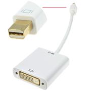 Mini DisplayPort V1.2 4K Male Plug to DVI-D 24+5 Socket Adapter White