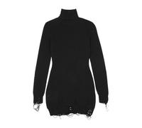 Mini Distress Dress - female - MM6 Maison Margiela - Knitted Dresses - Black - M - Dresses M