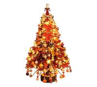 Mini DIY Beaded Christmas Tree Kit with String Lights Festive Craft Project