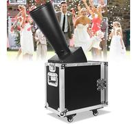 Mini DMX CO2 Confetti Machine, Confetti Launch Machine with remote and DMX control, Confetti Blaster Cannon Paper Shooter with Flight Case, 10M Coverage, Stage Equipment for Stage Event Celebration