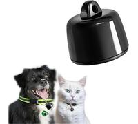 Mini Dog Tracker Cat Tracker, Mini for Pet iOS and Android, Smart Pet Location Tracking Collar, Works Worldwide with Any Collar, No Other Fees (Black-1pc)
