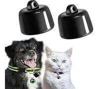 Mini Dog Tracker Cat Tracker, Mini for Pet iOS and Android, Smart Pet Location Tracking Collar, Works Worldwide with Any Collar, No Other Fees (Black-2pc)