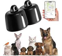 Mini Dog Tracker Cat Tracker, Mini Kitten Tracker For Android Phone with Real-Time Location Tracking Activity Monitoring | Location History | Smart Alerts Waterproof Fits All Collars (2Pcs)