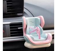 Mini Doll Car Seat For 10-17cm Dolls Accessories, Cars Seat Air Vent Clip and Desktop Stand, Cute Auto Vent Seat Ornament for Collectors Ornaments (Blue 1pcs)