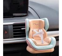 Mini Doll Car Seat For 10-17cm Dolls Accessories, Cars Seat Air Vent Clip and Desktop Stand, Cute Auto Vent Seat Ornament for Collectors Ornaments (Orange 1pcs)