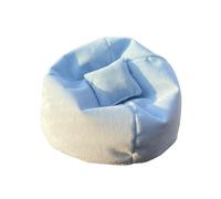 Mini Doll Sofa, Mini Bean Bag Chair for Dolls, 15cm Miniature Bean Bag Chair with Pillow, Funny Toy House Plush Seat, Cartoon Soft Seat Furniture Decoration for Toy Collectors
