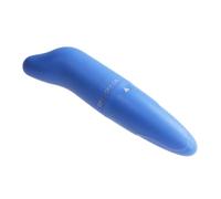 Mini Dolphin Vibrator, Waterproof G-Spot Clitoris Stimulator, Blue/Orange/Pink, 12cm, AAA Battery Powered (Blue)