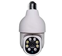Mini dome PTZ wifi camera with E27 bulb socket power supply, Full color night vision, Motion detection, 1080P 2MP HD