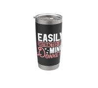 Mini Donkey Easily Distracted Miniature Donkeys Lover Farmer Stainless Steel Insulated Tumbler