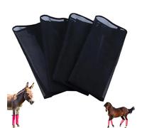 Mini Donkey Fly Boots, Horse Fly Boots Set of 4, Shoo Flys Boot for Horses, Loose & Non-slip, Prevent Flys Bites, Reduce Stomping, 360°leg Protection with Adjustable for Mini & Farm Donkeys (e)