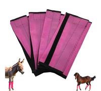Mini Donkey Fly Boots, Horse Fly Boots Set Of 4, Shoo Flys Boot For Horses, Loose & Non-slip, Prevent Flys Bites, Reduce Stomping, 360°leg Protection With Adjustable For Mini & g