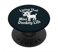 Mini Donkey Life Miniature Donkey PopSockets Adhesive PopGrip